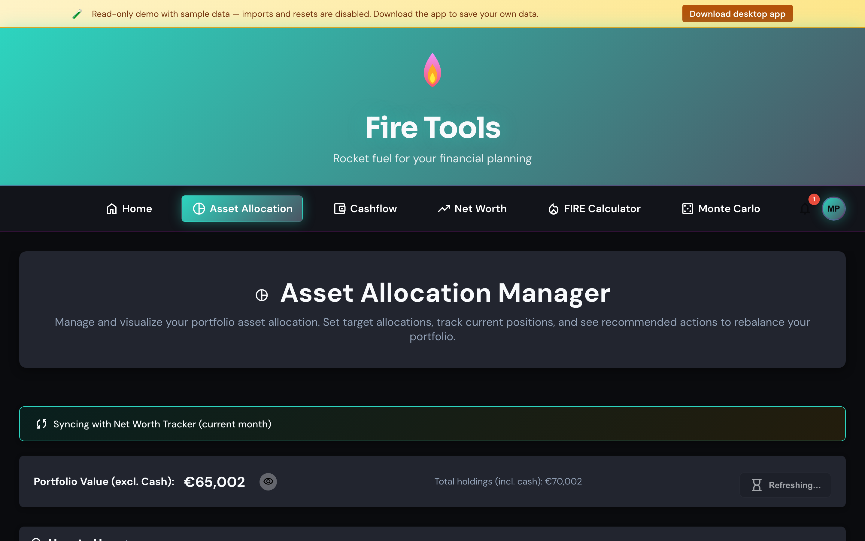 Asset allocation