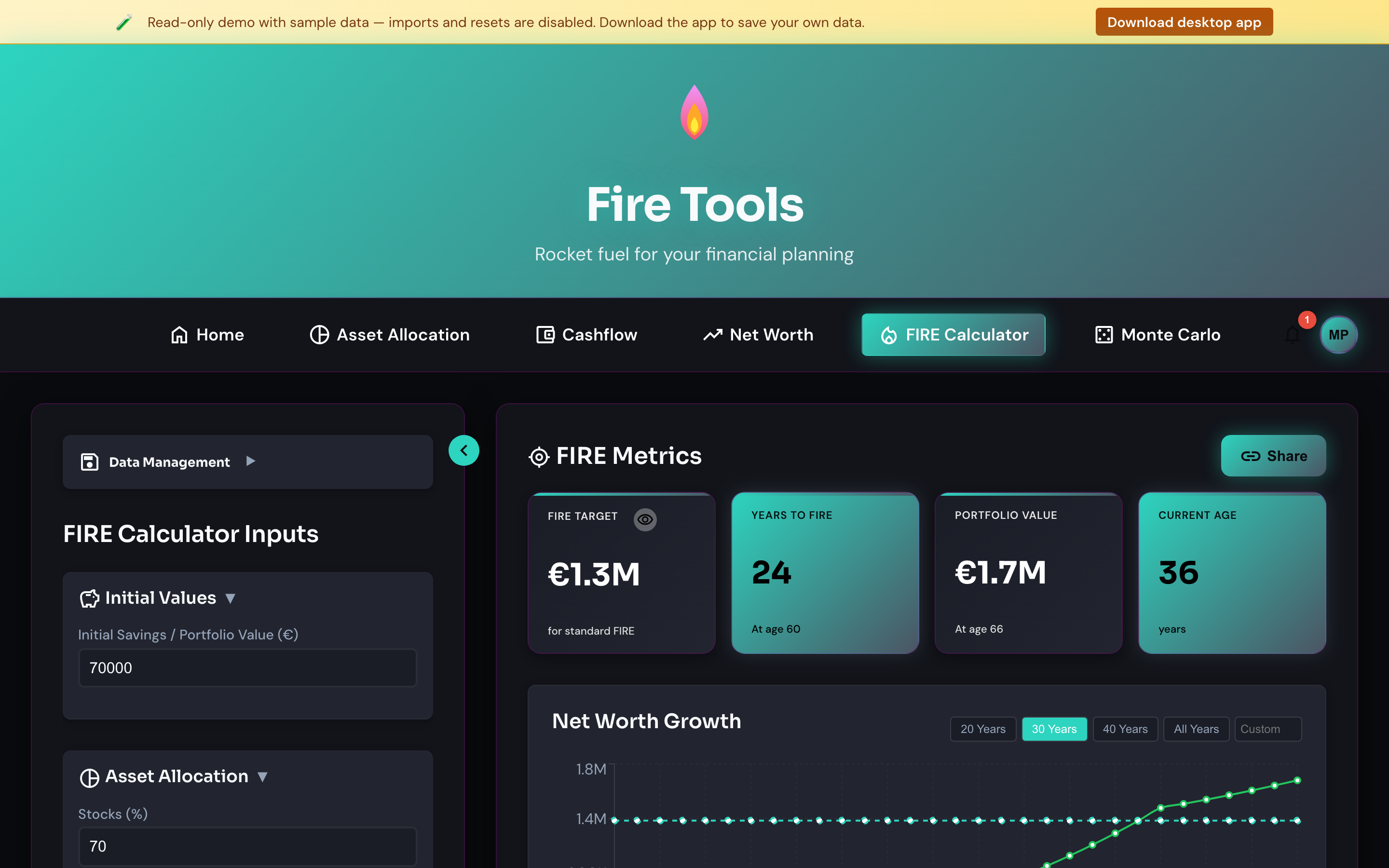 FIRE calculator
